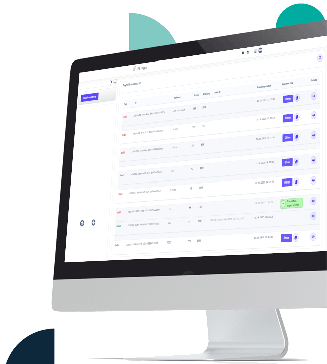 PB PayPal Übersicht